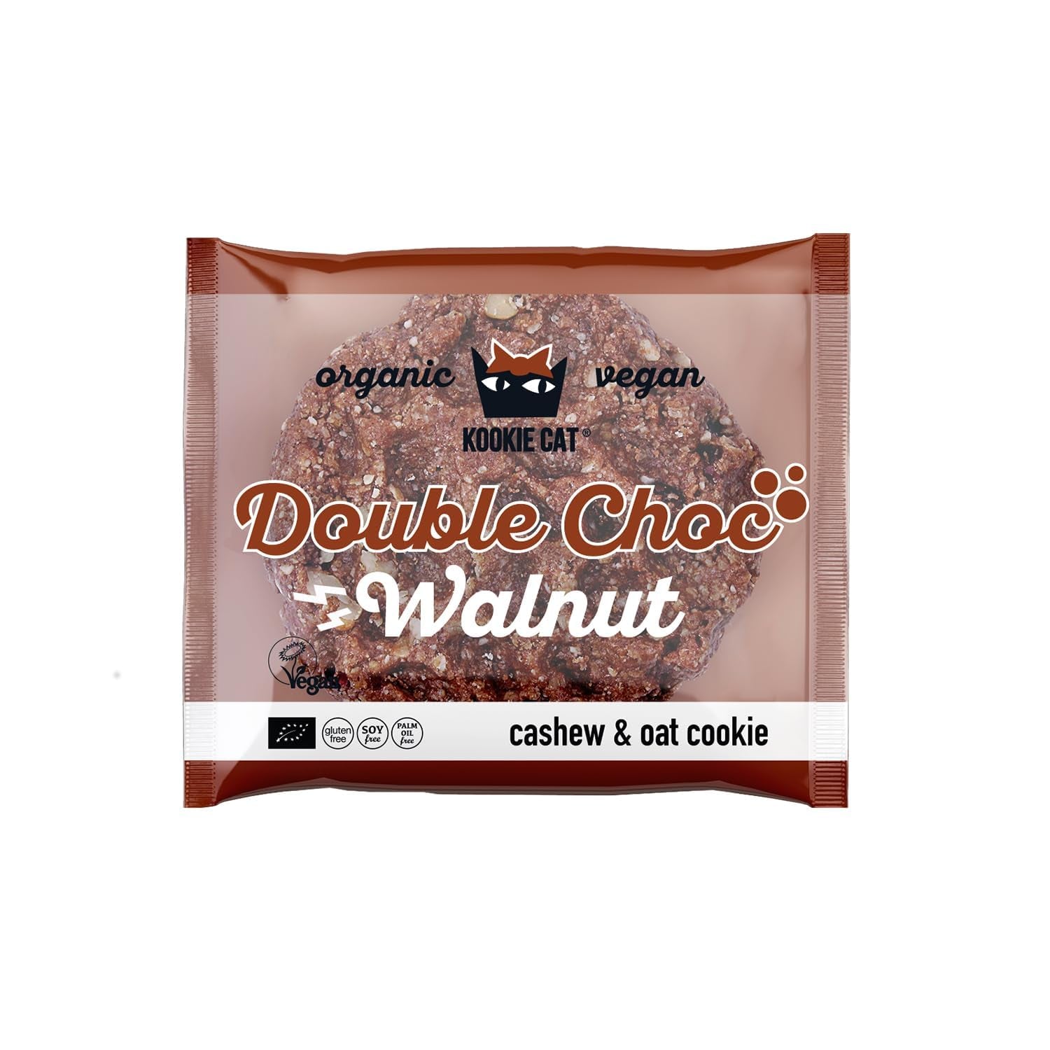 Chocolate con doble nuez - Vegano, sin gluten, sin soja, galletas de avena y anacardos orgánicos - Paquete múltiple de 12 x 50 g (paquete de 2)