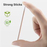 600 Stück Wattestäbchen Holz Spitz,Reinigungsstäbchen,Microbrush Stäbchen Wattestäbchen Für Tattoo,Augenbrauen,Beauty,Lippenstift,Wimpern,Make-Up,Nagel Zubehör,Augenbrauen Tattoo