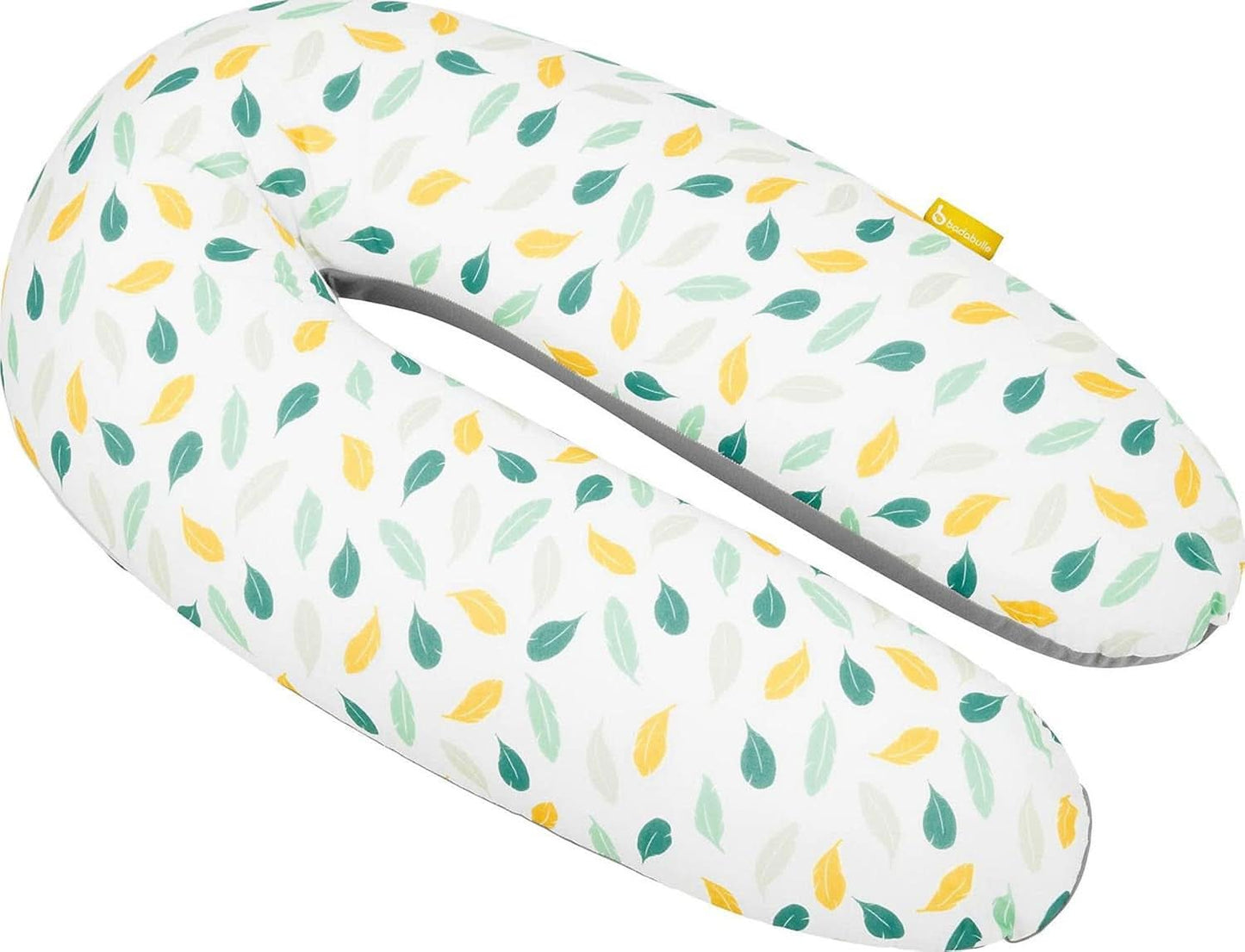 Badabulle Almohada de lactancia y almohada mullida para embarazo, 150 cm, incluye funda, forma ergonómica Alimentación Bebé y Accesorios Lactancia Naty Shop Plumas