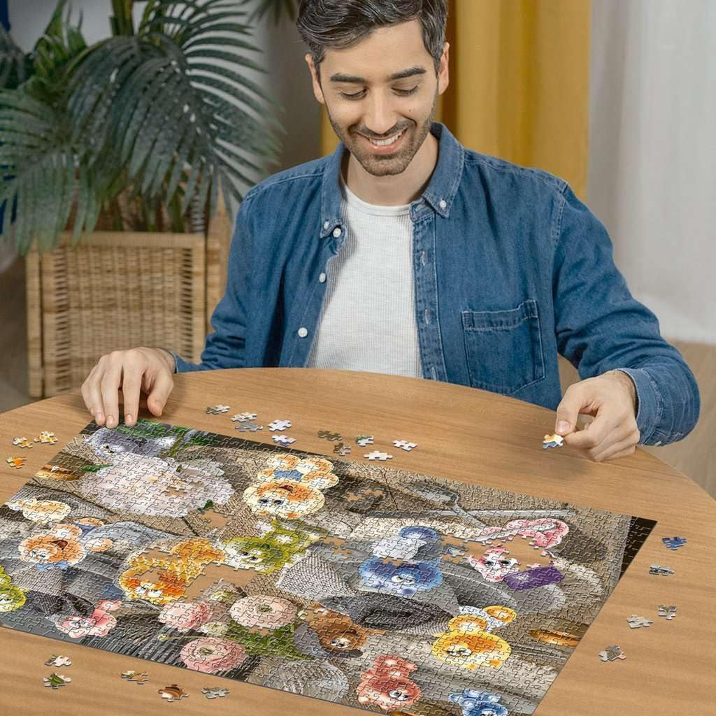 Ravensburger Puzzle 12000788 - Gelini pone la mesa - Puzzle de 1000 piezas para adultos y niños a partir de 14 años, Puzzle Naty Shop