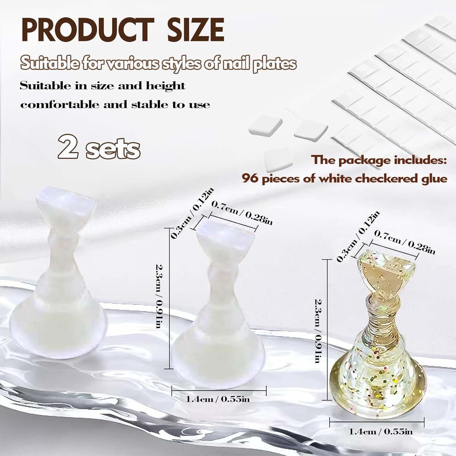 Juego de diseño de uñas – Mano de entrenamiento premium para uñas de gel, accesorios de uñas y uñas artificiales – versátil juego de uñas de gel y accesorios para decoración de uñas