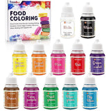 Set de 12 colorantes alimentarios líquidos, 10 ml Naty Shop Default Title