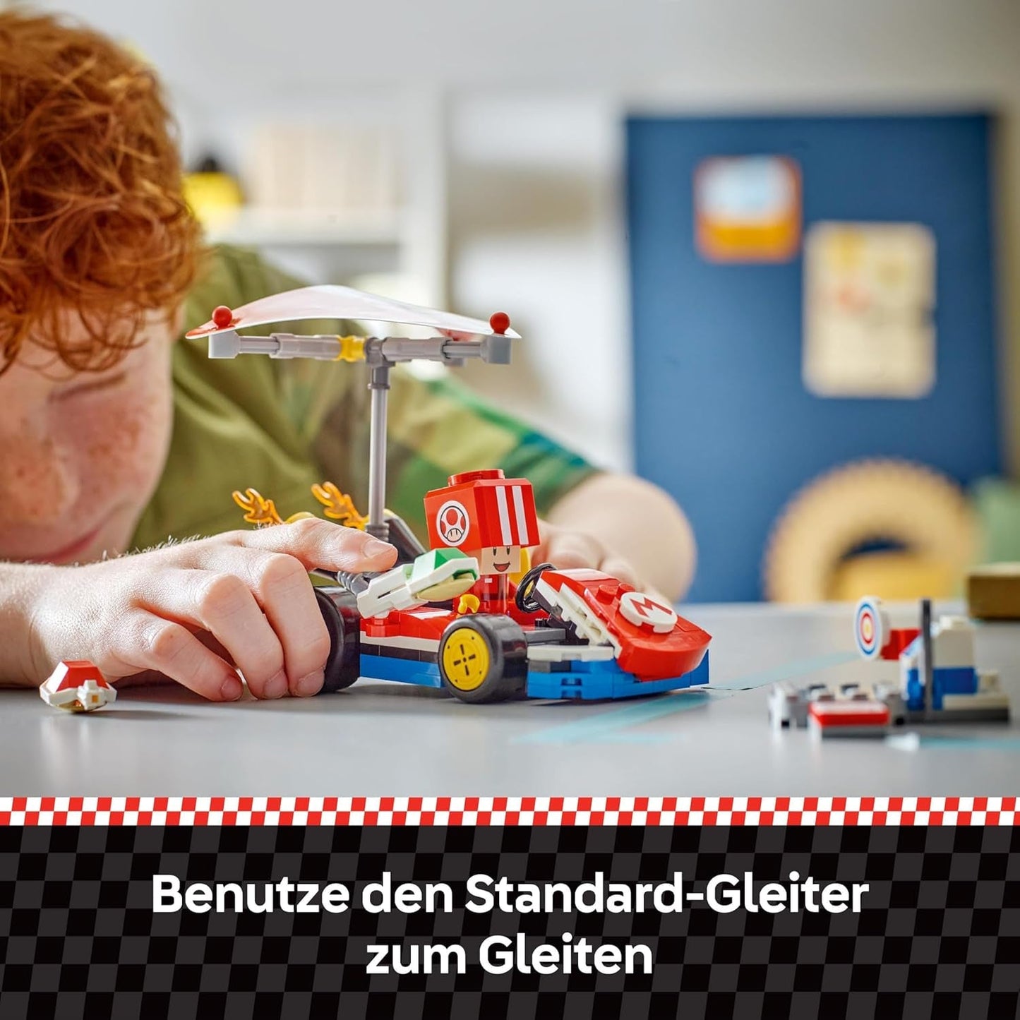 LEGO Super Mario: Mario Kart - Kart estándar, Colección Nintendo, Regalo para niños, Permite a niños, niñas y jugadores de 7 años en adelante jugar de forma independiente, Juguete de aventuras con figura de sapo 72032 Juegos de construcción Besuche den LEGO-Store