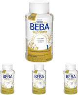 BEBA Nestlé BEBA SUPREME 1 Leche infantil: biberones listos para beber con Omega 3, pack de 4 (1 x 200 ml)