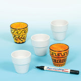 Baker Ross Mini Ollas De Porcelana (6 Piezas), Porcelana