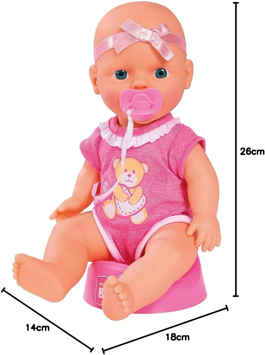 Simba 105030069 - Muñeco Recién Nacido, Muñeco Bebe y Bebe de Vinilo Completo con Certificado de Nacimiento y Accesorios, 4 Piezas, 30 cm, Muñeco Bebé, Edad 3+