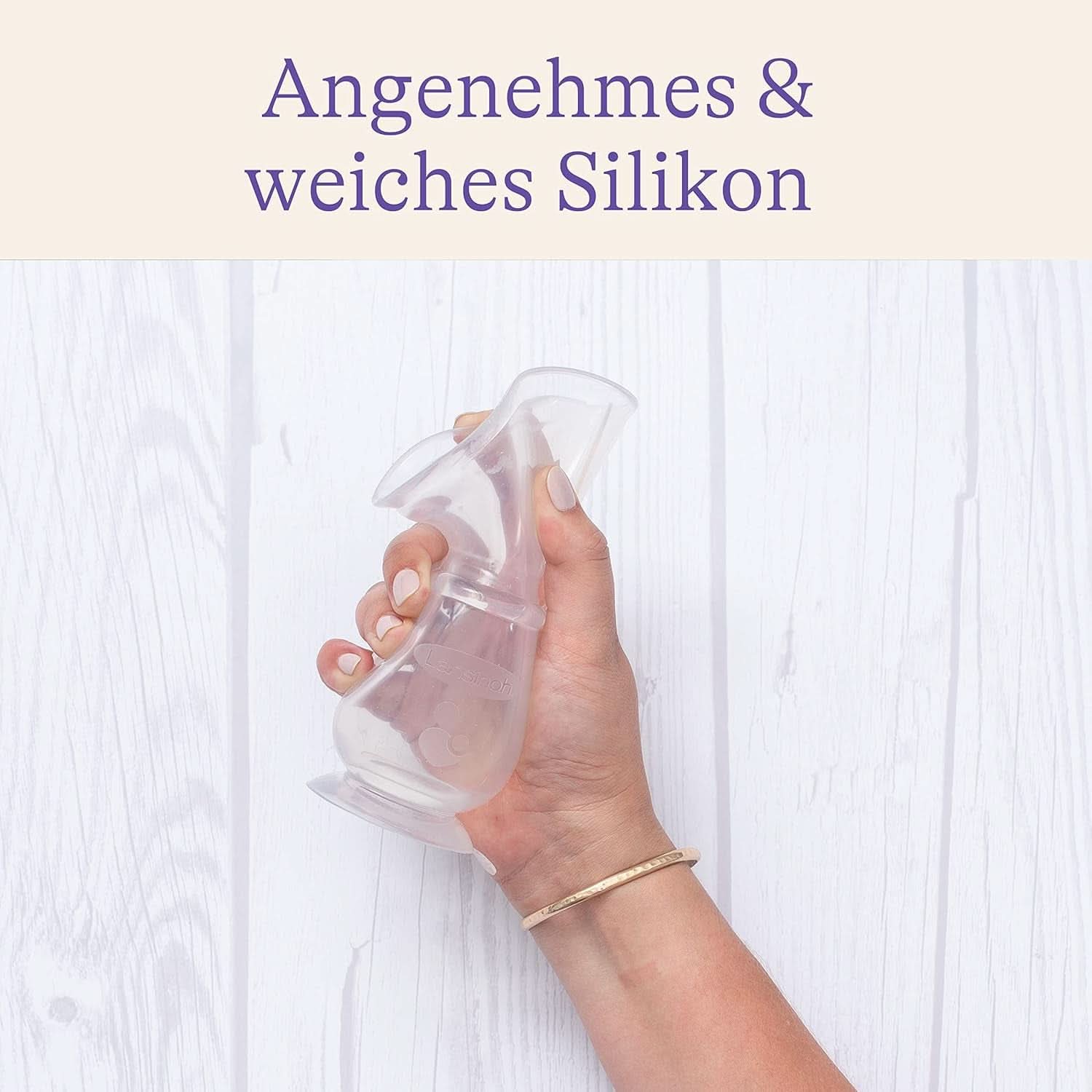 Lansinoh Silikon Milchpumpe & Muttermilchauffänger - Angenehmes & Extrem Weiches Silikon - Rettet Jeden Tropfen Muttermilch - Alternative Zu Milchauffangschalen, 1 Stück (1Er Pack) Accesorios Alimentación y lactancia Bebe Naty Shop