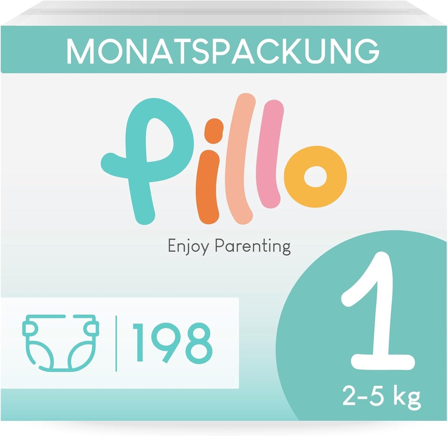 Pañales Pillo 3 - Caja de 168 pañales, 6 paquetes de 28 pañales cada uno, talla 3 - Midi (6-10 kg) - Pañales para bebés