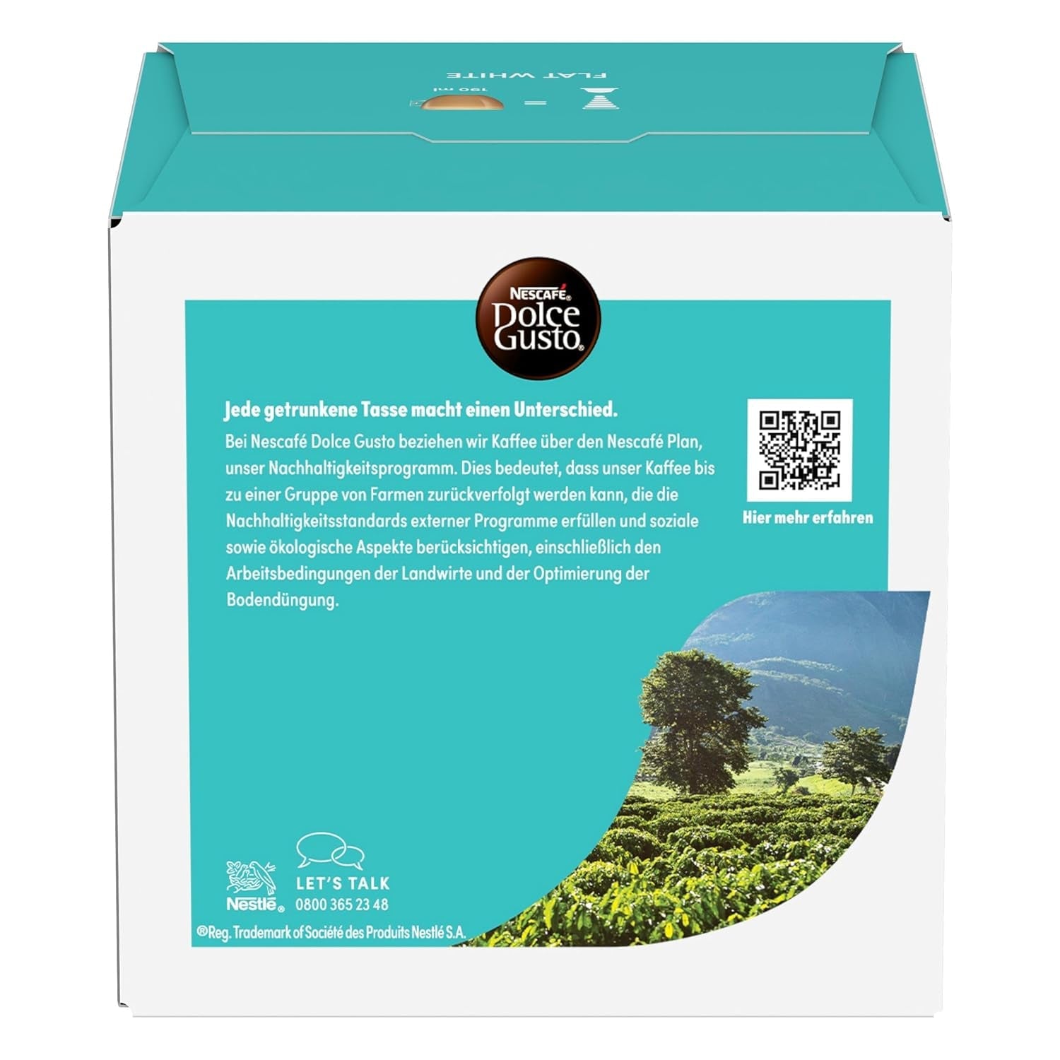 NESCAFÉ DOLCE GUSTO Flat White Kaffeekapseln Paquete de 3 (3 x 16 Kapseln)