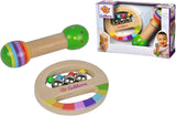 Eichhorn - Set musical de 2 piezas, incluye juguete con cascabeles y baqueta sonora, instrumentos musicales de madera de colores, a partir de 1 año Juguetes para bebés Naty Shop Título predeterminado