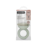 Suavinex Protector Masticador Bebé Silicona Grado Alimenticio con Tapa Fácil de Limpiar Apto para Lavavajillas y Congelador Alivia las Encías 6 Meses Verde