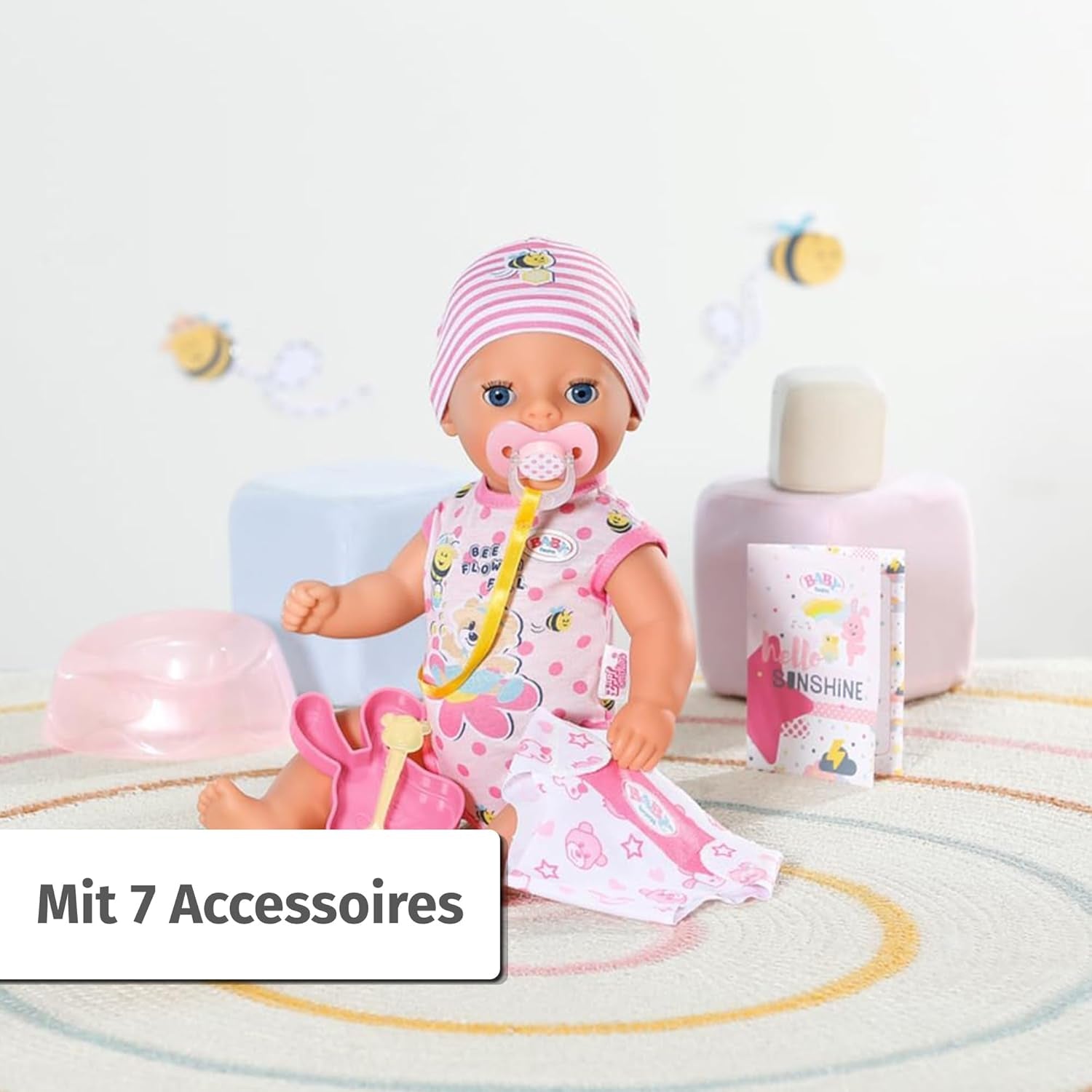 BABY Born Lena (Little Baby Girl) 36Cm, Muñeca 7 funciones para niños a partir de 1 año, funciona sin pila, muñeca grande 36cm Muñecas Naty Shop