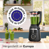 Batidora de pie Vitapower Serie 6 MMBD665B1, 45.000 U/Min, 6 programas Inkl Heiße Suppe & Reinigung, 2 L Mixbehälter, Stopfer, Spülmaschinenfeste Teile, Made in Europe, 1800W, Schwarz Kitchen Naty Shop