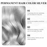 Tinte para el cabello Gris Plata Natural Gris Plata Tinte en Crema, Tinte para el Cabello Gris en Crema Gris Plata, Gris Plata Tinte para el Cabello Natural en Crema Tinte para todo tipo de cabello con 1 Masajeador del Cuero Cabelludo (100ml) Tinte para el cabello Naty Shop