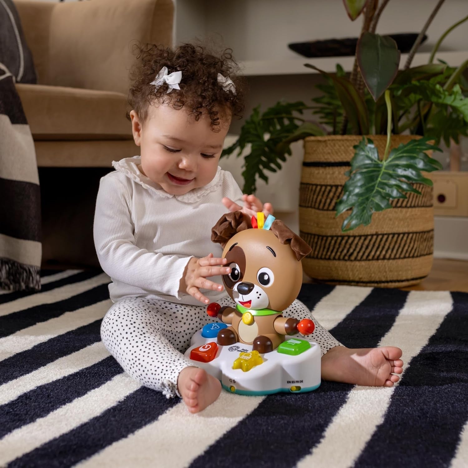 Baby Einstein, Drum & Learn Dean Juguete Musical de Aprendizaje - Juguete Bebé Multisensorial, 2 Modos de Juego, Colores, Formas e Instrumentos, Más de 50 Sonidos, A Partir de 6 Meses Juguetes Bebé Naty Shop