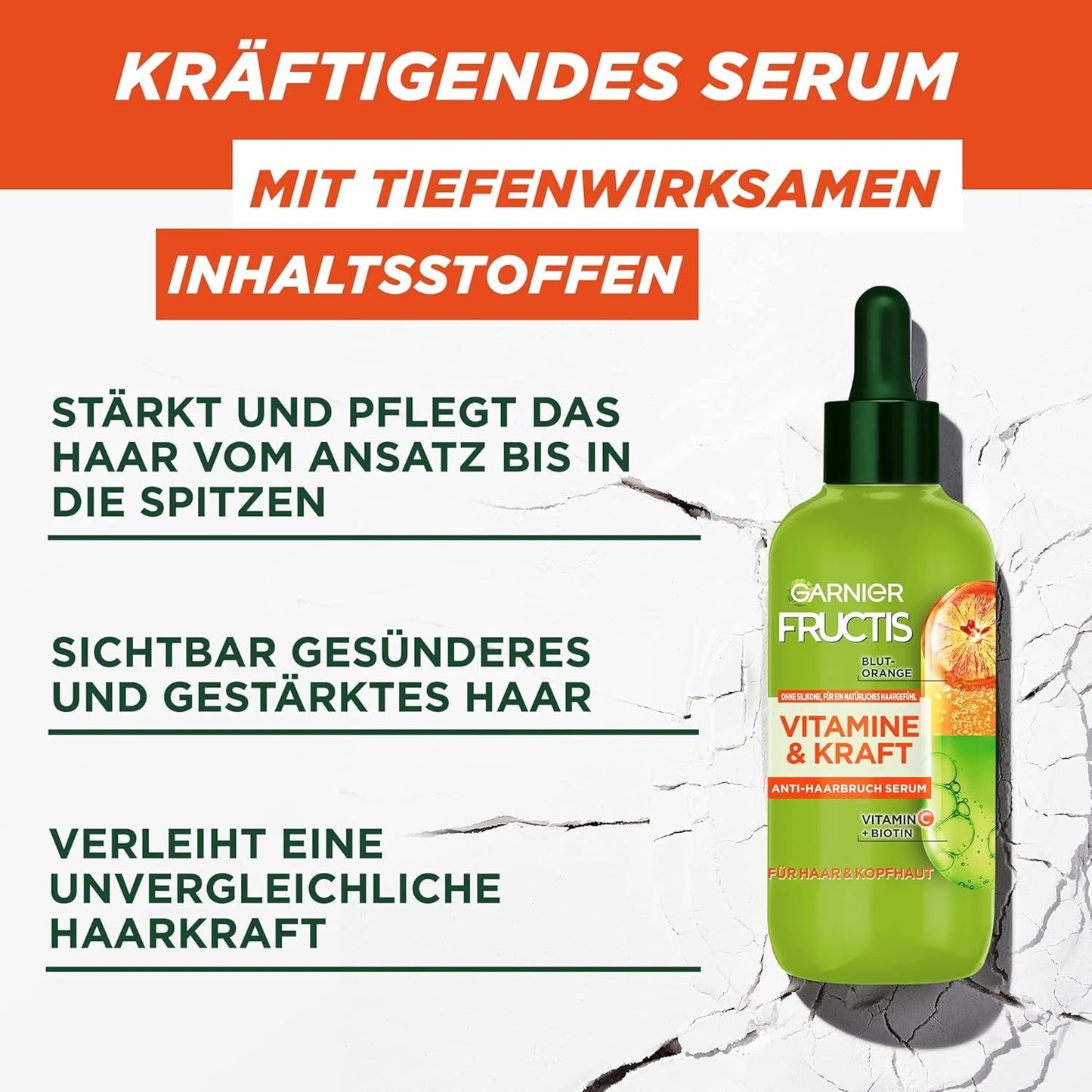 Garnier Suero Fortalecedor para Cabello Debilitado y Cuero Cabelludo Efectivo contra la Caída del Cabello 2 x 125ml Garnier Hair Care