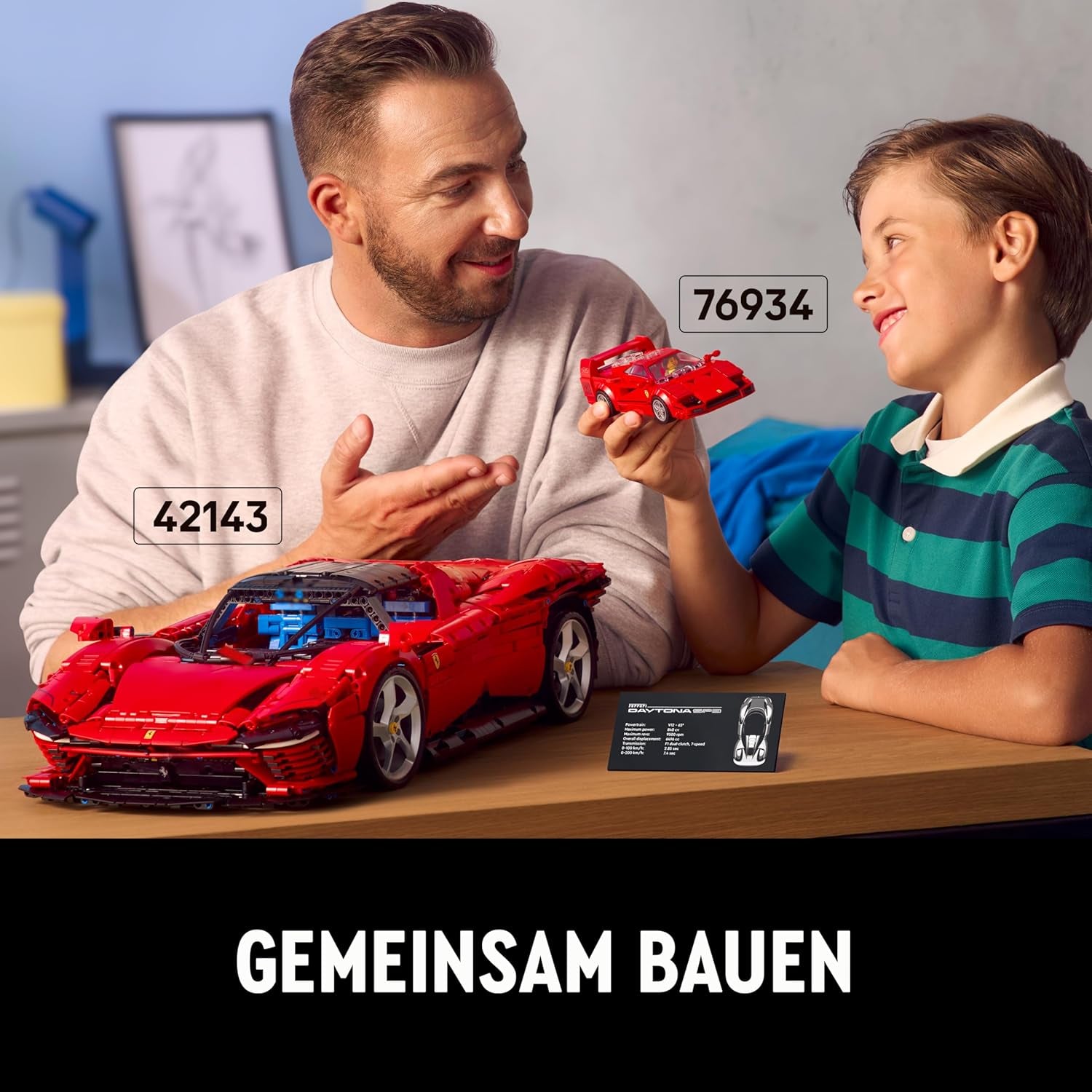 LEGO Speed Champions Superdeportivo Ferrari F40, set de juego con coche de juguete para construir y conductor con una minifigura, set de construcción de colección para niños, regalo para niños y niñas 76934 Juegos de construcción Besuche den LEGO-Store