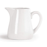 Olympia Whiteware Servierkannen 170 ml/6 oz (paquete de 6), weisses Porzellan - Kanne mit Henkel, ideal para Milch, Sahne, Vanillepudding, Soßen, Bratensoße - spülmaschinen- und mikrowellengeeignet, Café-Restaurant-Hausgebrauch, U819