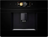 Bosch CTL7181B0, Cafetera espresso automática inteligente empotrable Serie 8, 45,5 x 59,4 cm, Pantalla táctil TFT, Molinillo cerámico muy silencioso, Función de autolimpieza AutoMilk Clean, Depósito de agua de 2,4 L, Negro