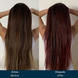 Valquer Power Color Mask formulación vegana y sin siliconas Da color al cabello 290 ml violeta Mascarilla capilar Naty Shop