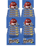 Paquete a granel de chocolate con maní de M&M, 24 x 45 g, lentejas con sabor a maní y chocolate, regalo de chocolate (1080 g), ideal como regalo con temática de fútbol