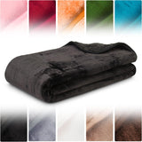 Amago - Cómoda manta, aspecto cachemir, 180 X 220 cm - Negro Camas y mantas Besuche den Gözze-Store