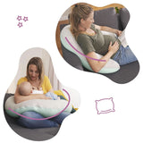 Badabulle Almohada de lactancia y almohada mullida de embarazo, 150 cm, incluye funda, forma ergonómica Accesorios Alimentación y Lactancia Bebe Naty Shop