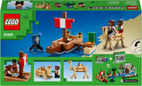 LEGO Minecraft El Viaje del Barco Pirata Calamar y Camello Figura Pirata Juguete Construcción de Barcos Juego de rol Regalo para niños y niñas 8 años 21259 Juegos de construcción Besuche den LEGO-Store