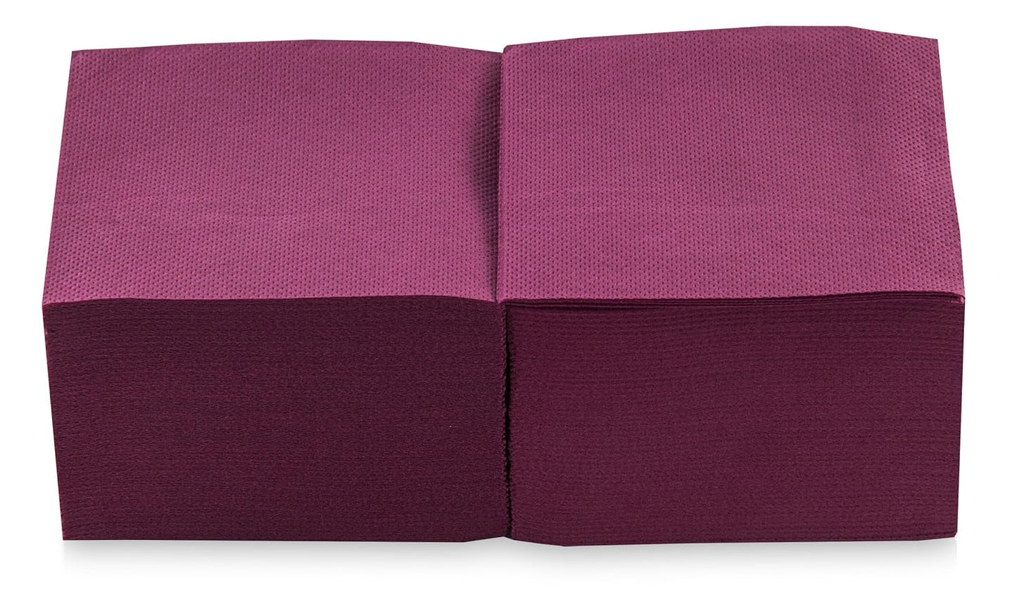 Saten Ser22104961 Cocktail, servilletas 20 X 20, 2 capas, pliegue 1/4, 100 servilletas, Punta-Punta, negro