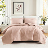 Comfort Spaces Kienna Juego de edredón, lujosa manta de verano con doble costura, liviana, suave, ropa de cama para todo el año, funda de almohada a juego, blanco, manta para camas tamaño king (264,2 x 228,6 cm), edredones y edredones Naty Shop rojo Full/Queen (90 x 90 pulgadas)