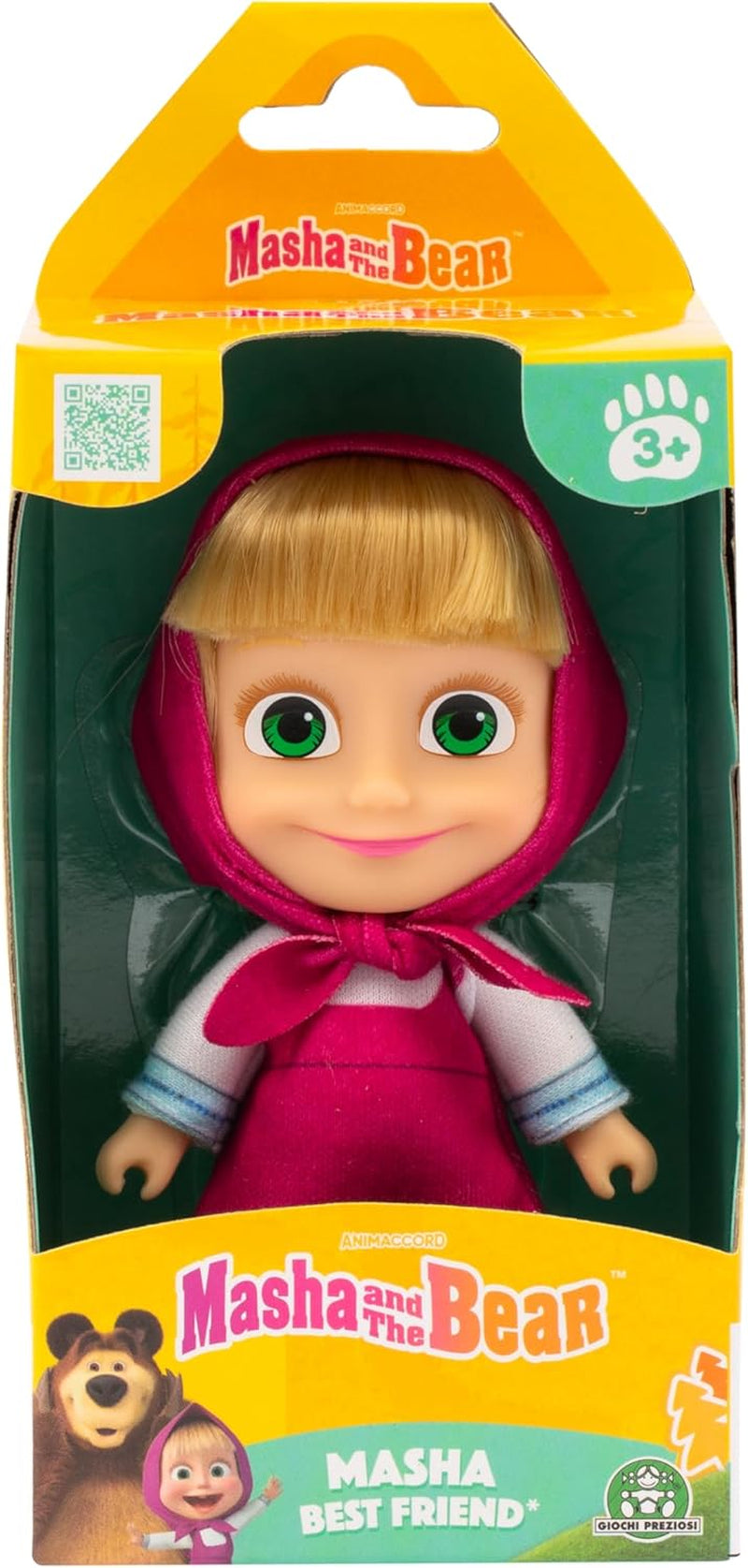 Muñeca Masha y Michka de 12 cm, traje de verano coleccionable, modelo de juguete para 3 años en adelante MHA001