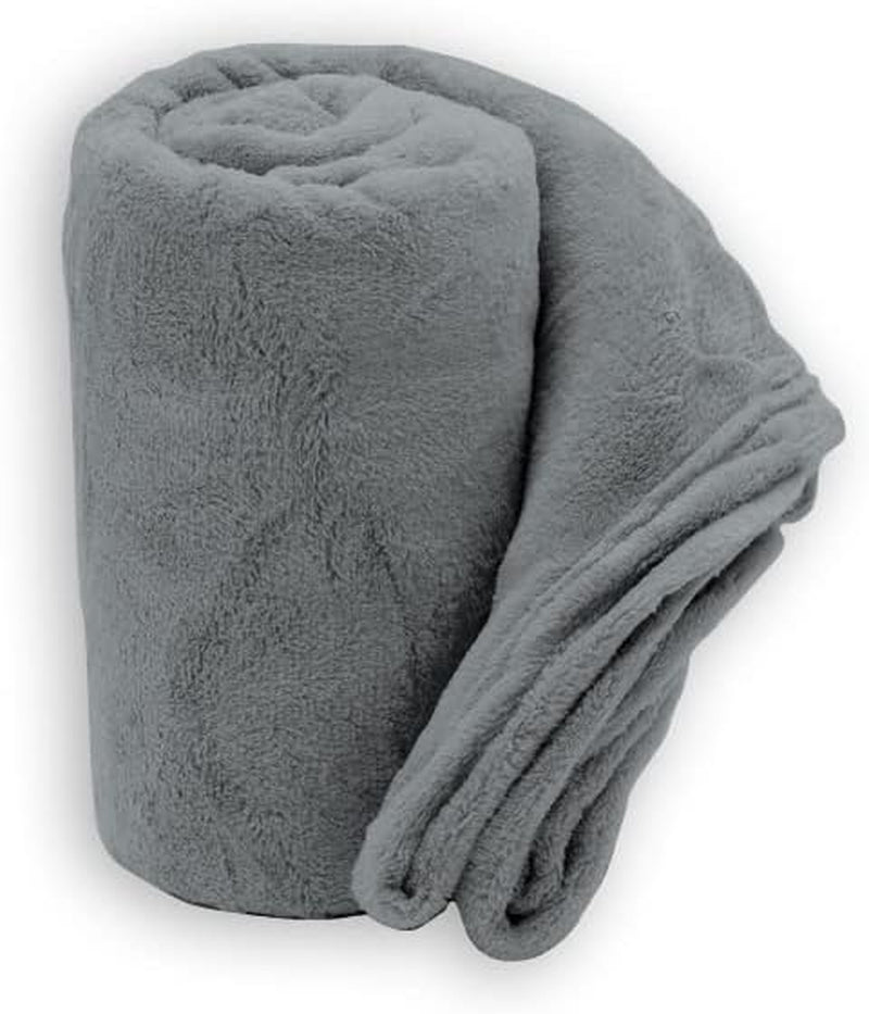 Manta suave | Cuadros | Tacto suave | 130 X 160 Cm | Edredones y colchas Powder Shop Naty Shop Gris Perla 130X160