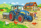 Ravensburger Puzzle para niños - 07616 Obra y granja - Puzzle para niños a partir de 3 años, con 2X12 piezas Puzzle Naty Shop