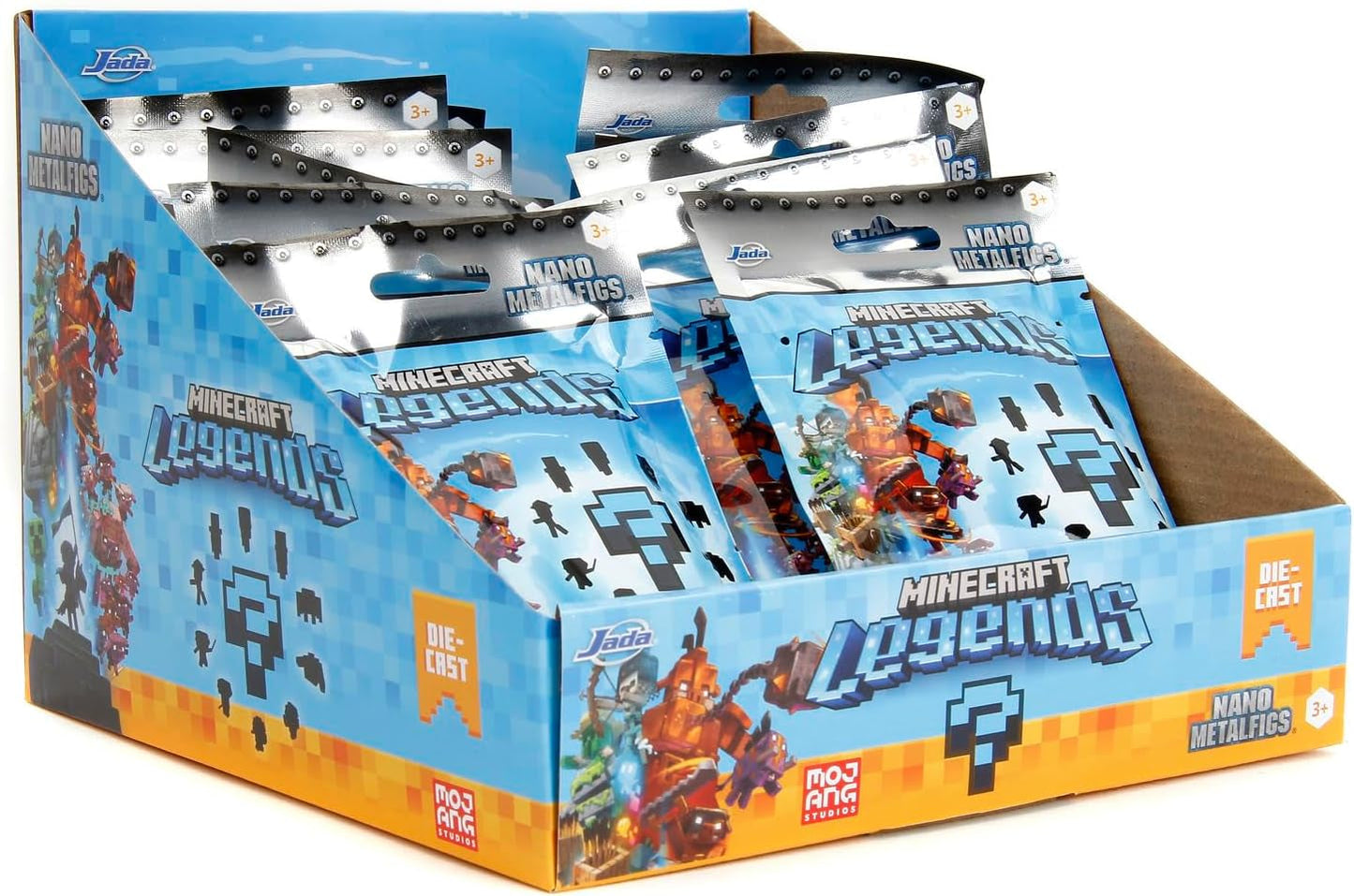 Jada Toys - Minecraft Blind Pack Nanofigs, Wave 2, Figura Coleccionable Minecraft Legends Nano Metal, Varios Modelos, 4 Cm, Edad 3+, Negro Figuras de acción Naty Shop