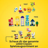 LEGO Classic Casas Creativas, Juego de Ladrillos de Construcción para Niños, Juguete de Construcción de 850 Ladrillos, Juguete de Construcción de Casas con Accesorios, Regalo para Niños y Niñas de 4 Años 11035 Juegos de Construcción Beuche den LEGO-Store