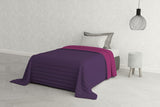 Ropa de cama italiana Estivo cama individual, lino, Aqua, 170 x 270 cm Edredones y edredones Naty Shop Viola/Fucsia 170 x 270 cm