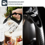 Tefal Cafetera espresso con filtro Includeo, Cafetera espresso extremadamente fácil de usar, Apta para diestros y zurdos, Apertura automática de la tapa, 1,25 L, 10 a 15 tazas, CM533811