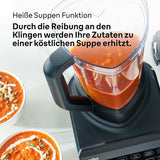 Braun Hochleistungsmixer Powerblend 9 JB9040 - Batidora de pie con mezclador de vidrio, 18 programas de mezcla, 10 Geschwindigkeiten + función de pulso, función Heiße Suppen, programa de reinigung, Stampfer, 1600 W, Schwarz Kitchen Naty Shop