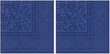 50 Servilletas "Colección ROYAL" Pliegue 1/4 40 Cm X 40 Cm azul oscuro "Adornos"