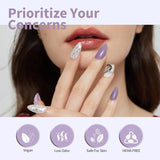 CANNI esmalte de uñas en gel, semipermanente, morado oscuro, esmalte de uñas, gel UV, remojo, manicura