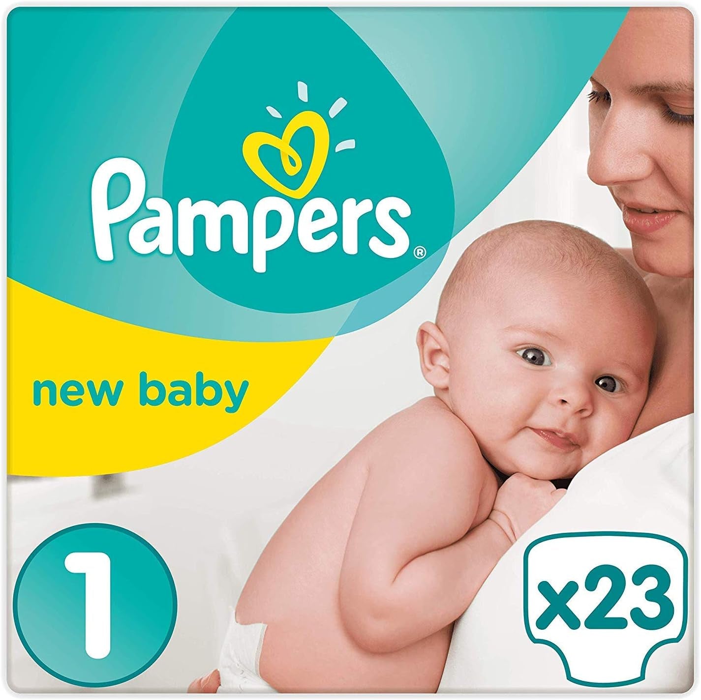 Pampers Premium Protection New Baby pañales, talla 1 (recién nacido), 22 piezas