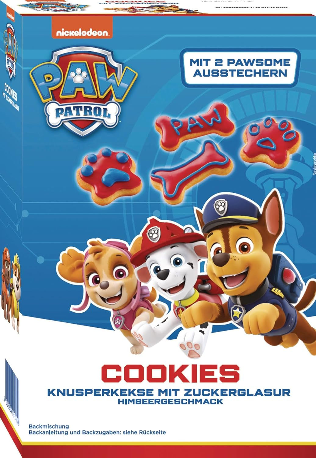 RUF X PAW Patrol Muffin Backmischung Mit Erdbeer-Geschmack, Para 12 Muffins De La Patrulla Canina, Inkl.16 Oblaten-Auflegern Und Pawsome Muffin-Förmchen, 1 X 394G Naty Shop 475 G (1Er Pack) Galletas
