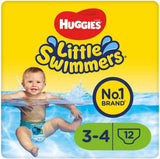 Pañales de natación Huggies Little Swimmers, talla 3-4, paquete de 12, 7-15 kg