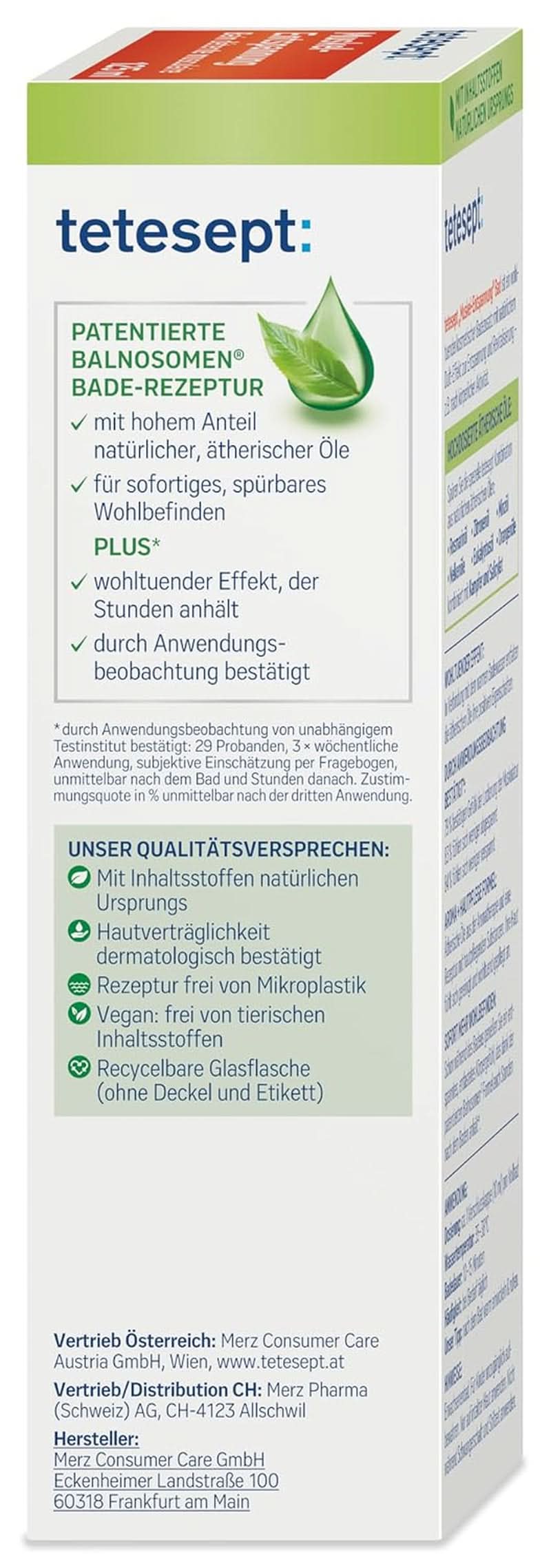 Tetesept Muskel, Aditivo de baño relajante después del esfuerzo físico, 125 ml Ducha y baño Naty Shop