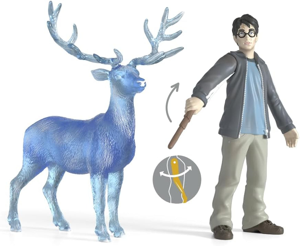 Schleich 42680 Harry Potter & Patronus, a partir de 6 años, HARRY POTTER - muñeco de juego, 16 X 11 X 18 cm Figuras Naty Shop
