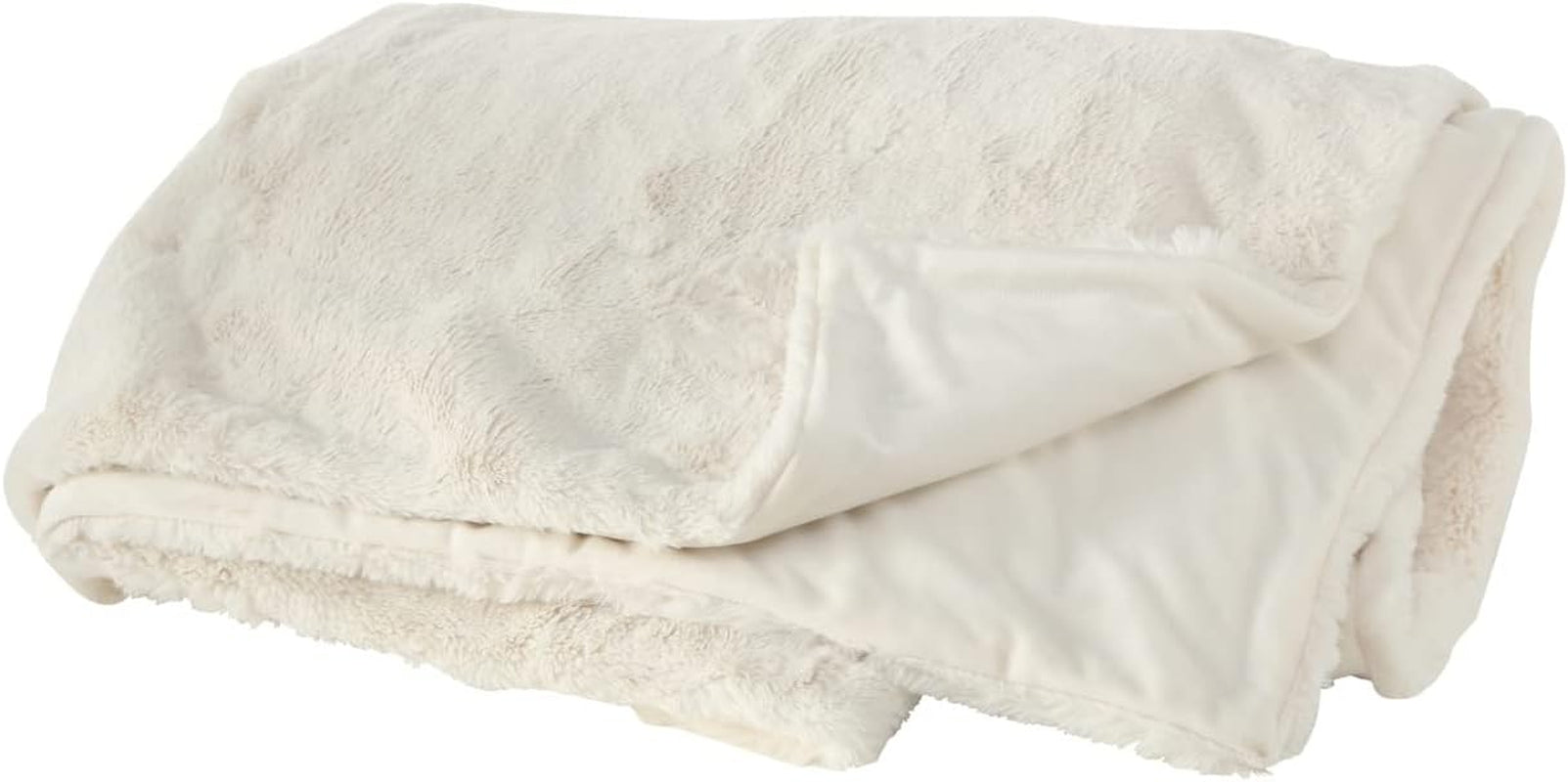 Manta Boltze Storan (tamaño 150X200 cm, color beige, cómoda manta de poliéster, ideal para las frías noches de invierno, aspecto de piel) 1015378 BOLTZE Camas y mantas Blanco crema