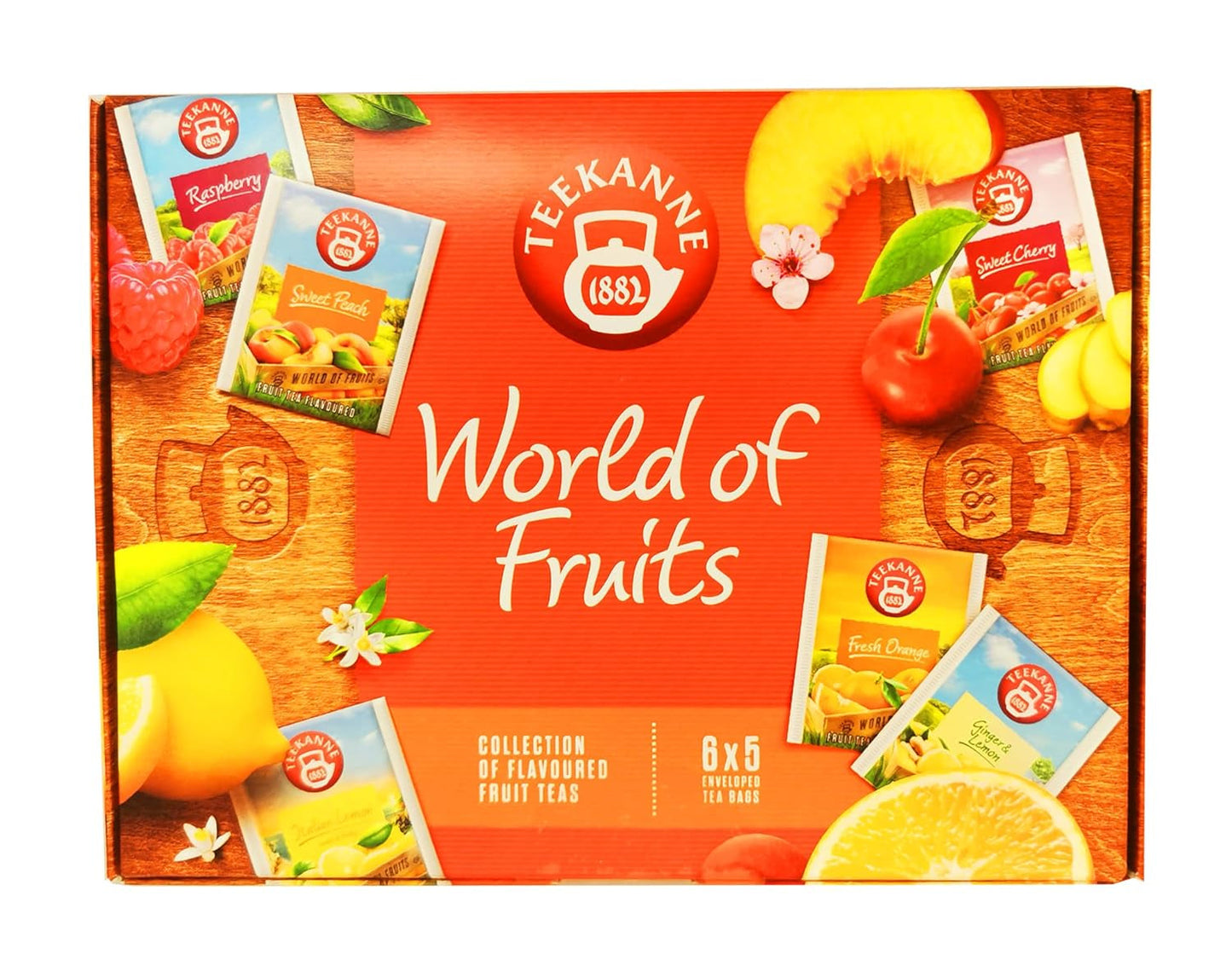 Teekanne World of Fruits (NUEVA EDICIÓN) - Caja con selección de tés de frutas - 6 sabores * 5 bolsitas de té
