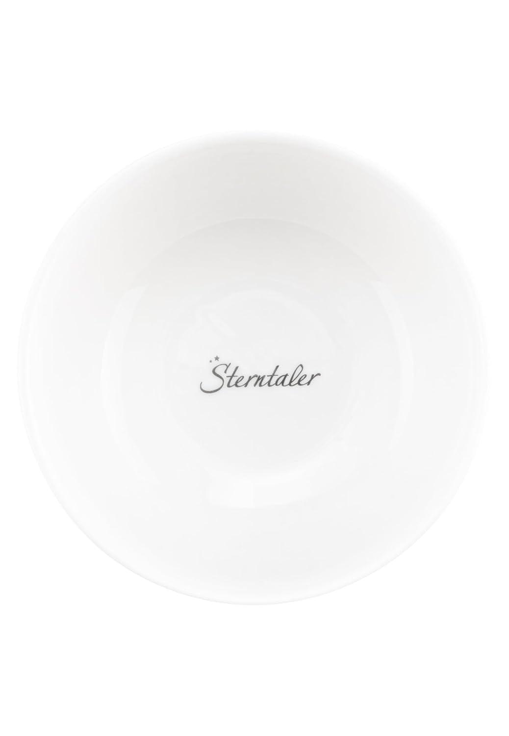 Sterntaler Vajilla de Porcelana Diseño Rústico - Vajilla con Base de Silicona Antideslizante y Desmontable - Vajilla para Bebés y Niños con Plato, Cuenco de 400ml y Taza de 200ml, Blanco