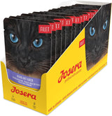 JOSERA Filete de pollo y ternera (16 x 70 g) | Adulto | Comida húmeda premium para gatos adultos | Pollo y ternera con filete de pollo al 40% | Sin cereales | Comida húmeda para gatos en bolsa fresca | Paquete de 16