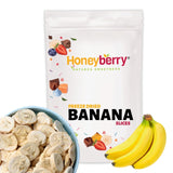 Plátano liofilizado en rodajas 100g - chips de plátano liofilizado - fruta liofilizada - rodajas de plátano seco para decoración, snacks, batidos y postres Productos deshidratados Naty Shop 100G